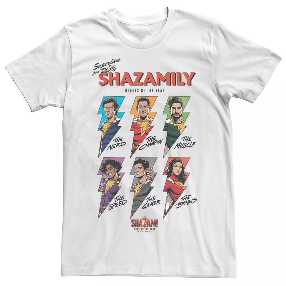 Men's Shazam Fury Of The Gods The Shazamily Of Philly's Tee, Size: XXL, White Product Image