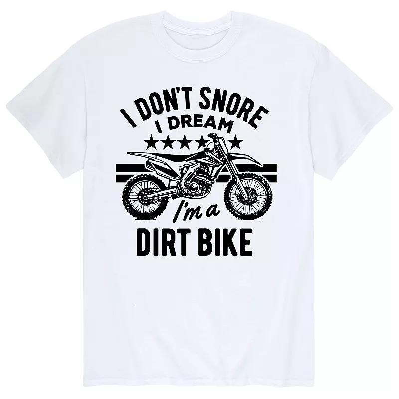 Mens I Dont Snore Dream Dirt Bike Tee Product Image