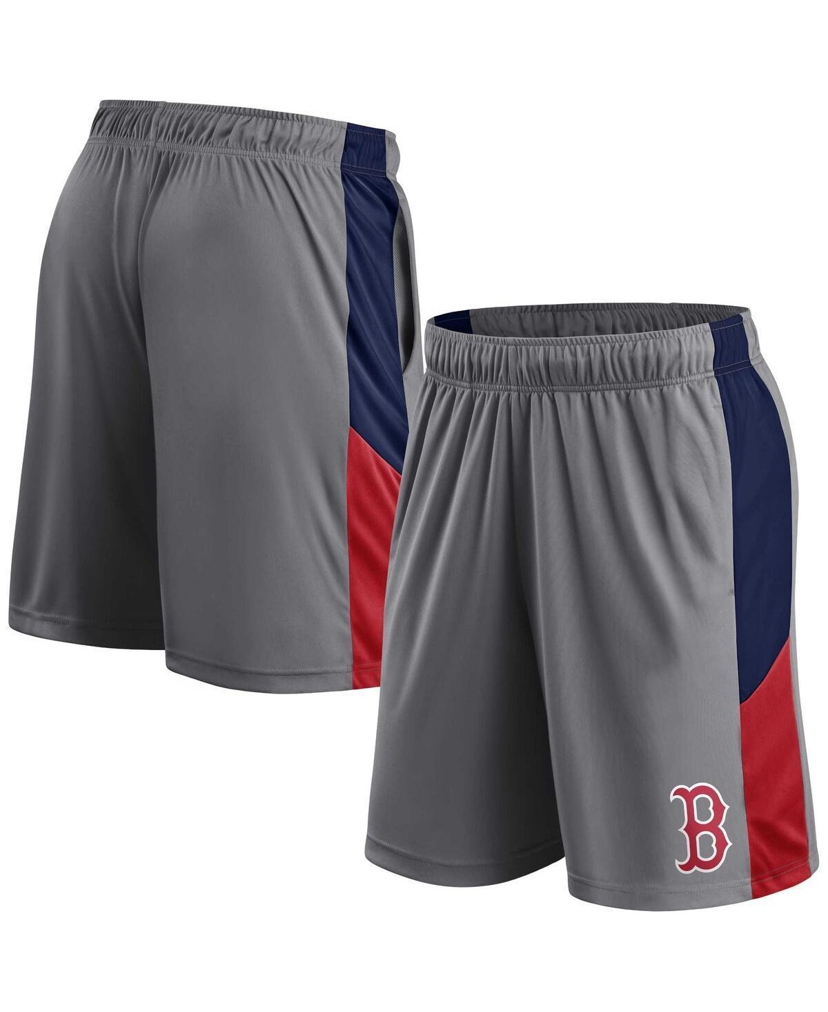 Mens Profile Gray/Navy Cleveland Guardians Team Shorts Product Image