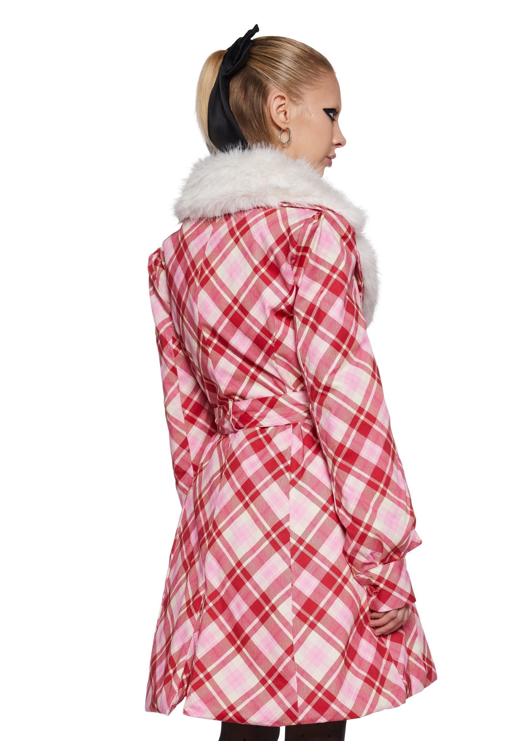 Holiday Party Plaid Trench Coat Baby Product Image