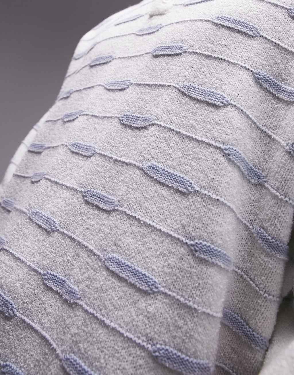Topman terrycloth revere geo polo Product Image