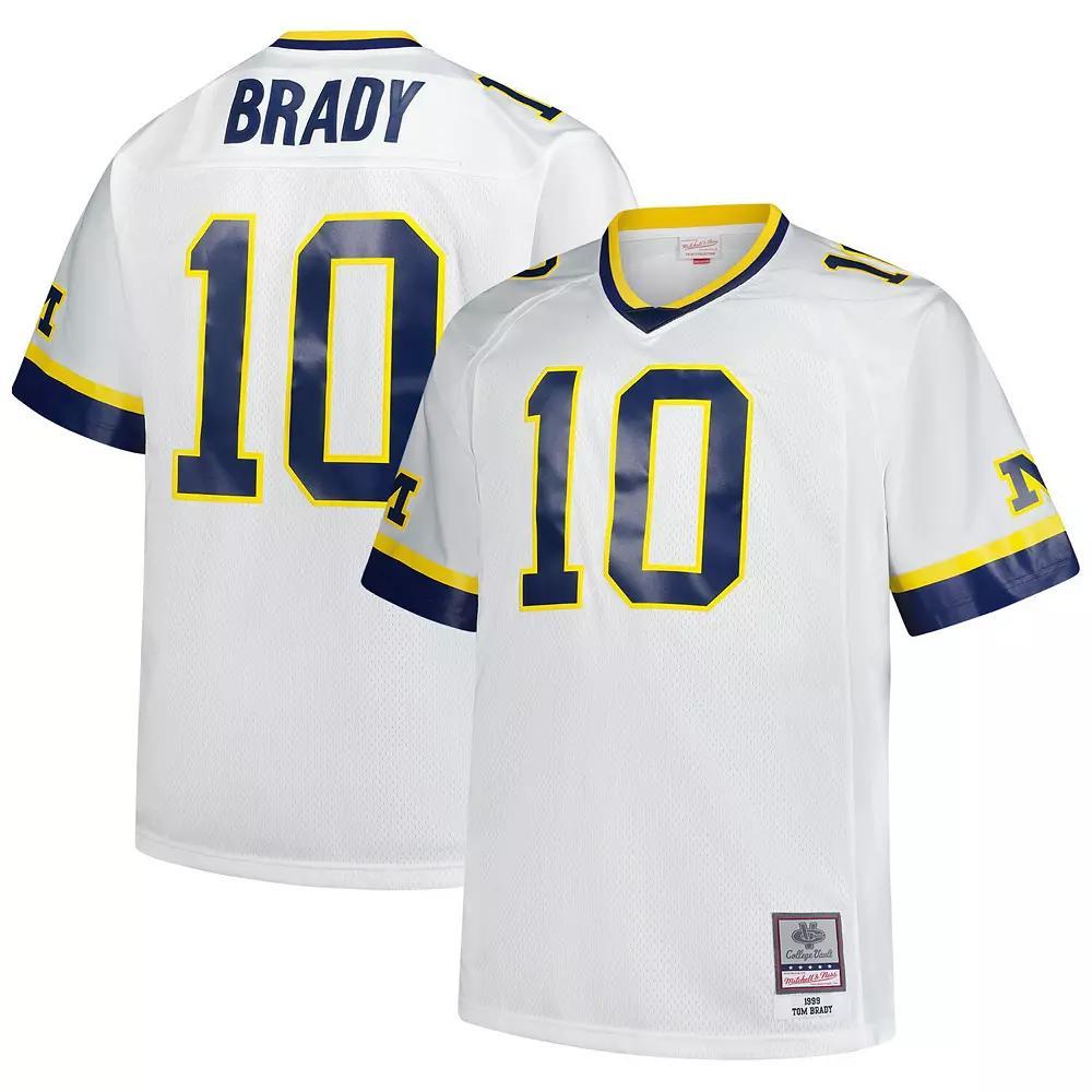 Men's Mitchell & Ness Tom Brady White Michigan Wolverines Legacy Jersey, Size: 2XB Product Image