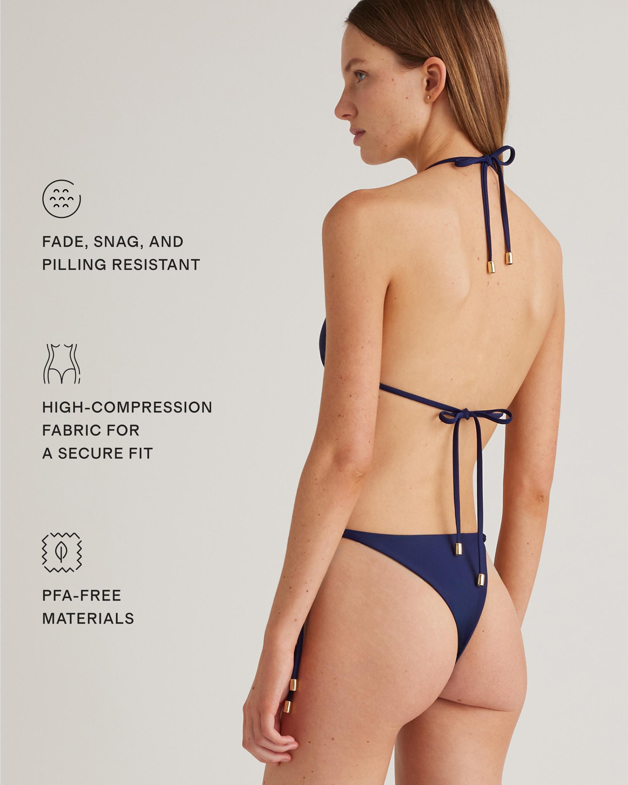 Quince | Women's Italian Triangle Bikini Top Size XS, 78% Recycled Polyamide, 22% Spandex Product Image