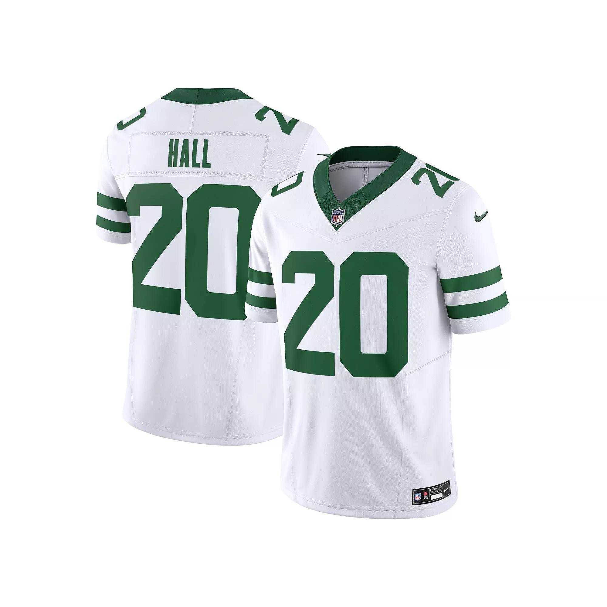 Men's Nike Breece Hall Legacy White New York Jets Vapor F.U.S.E. Limited Jersey, Size: Large Product Image