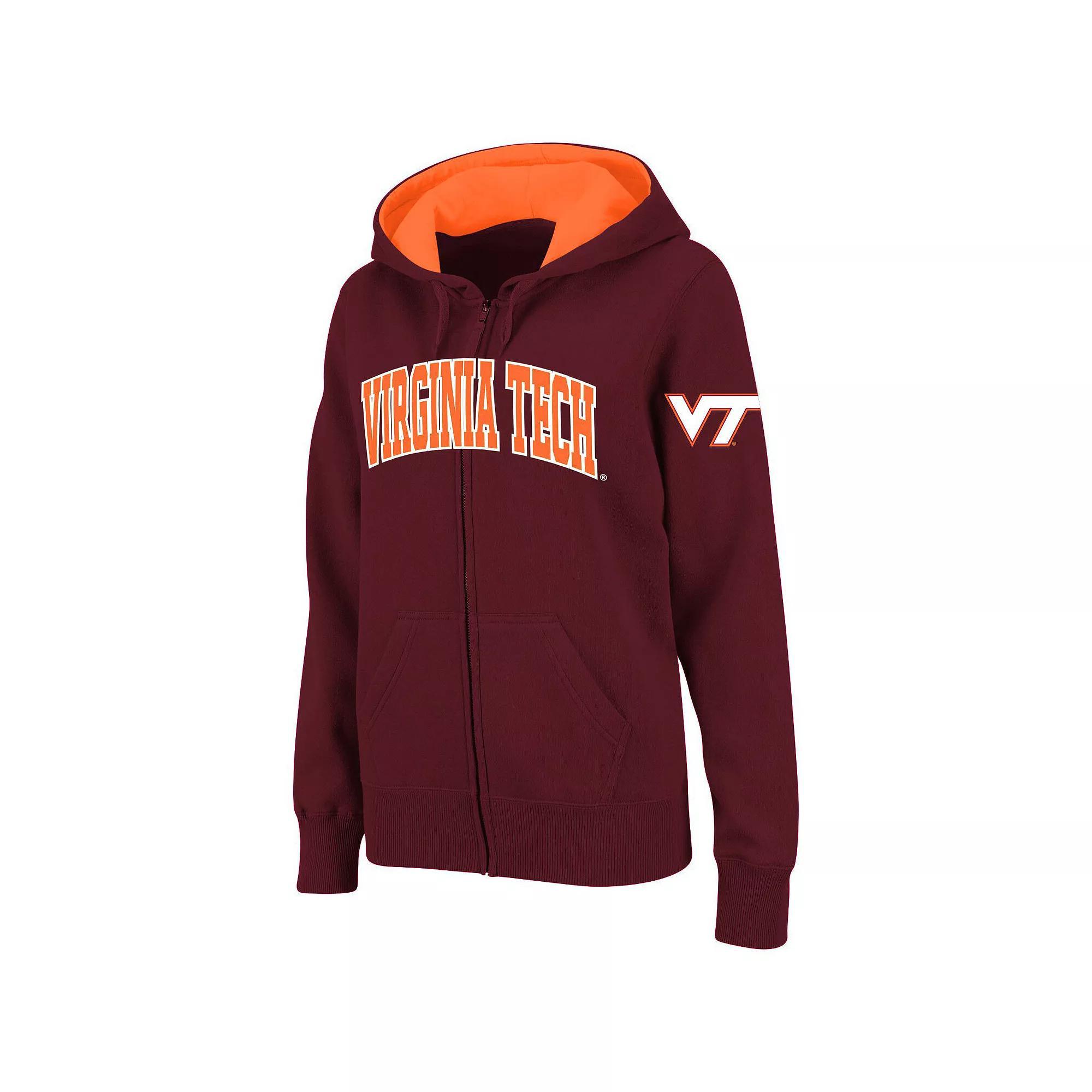 Women's Stadium Athletic Cardinal Iowa State Cyclones Arched Name Full-Zip Hoodie, Size: Medium, Red Product Image