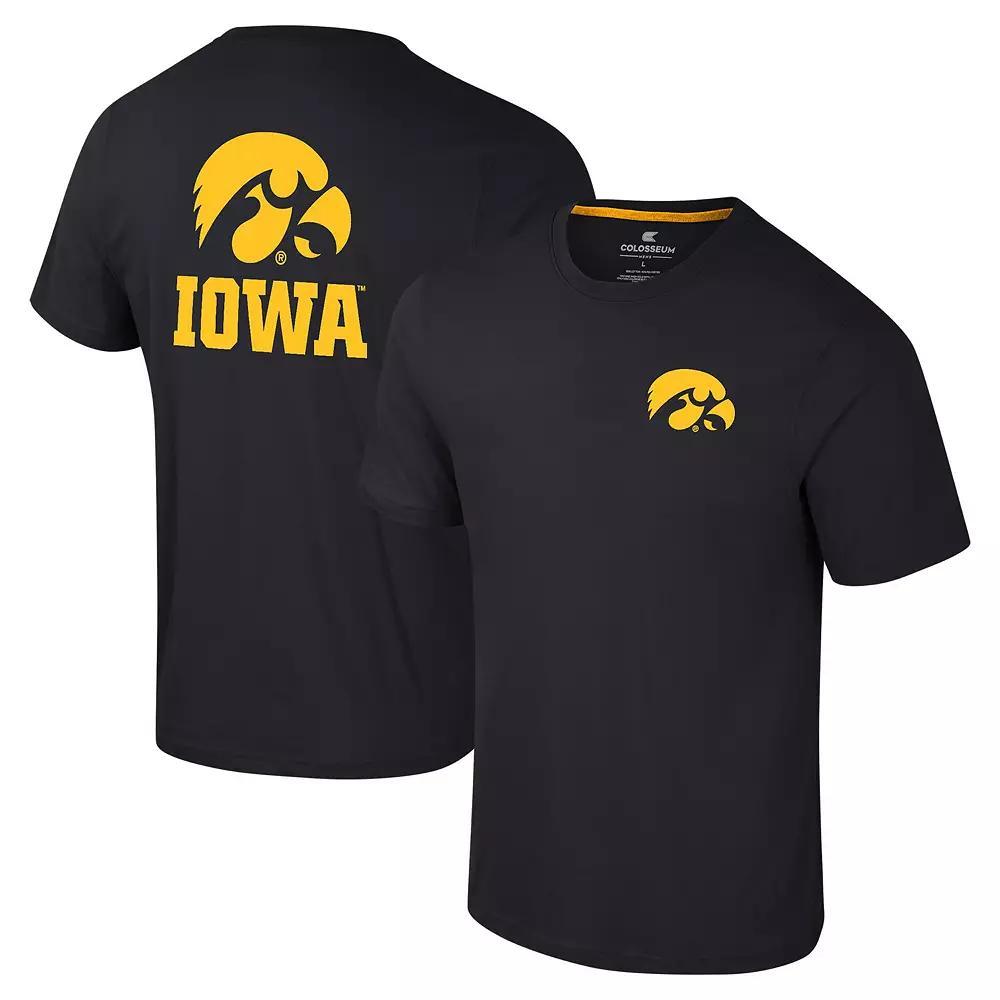 Men's Colosseum Navy Auburn Tigers Logo Lockup 2-Hit Active Blend T-Shirt, Size: Medium, Blue Product Image