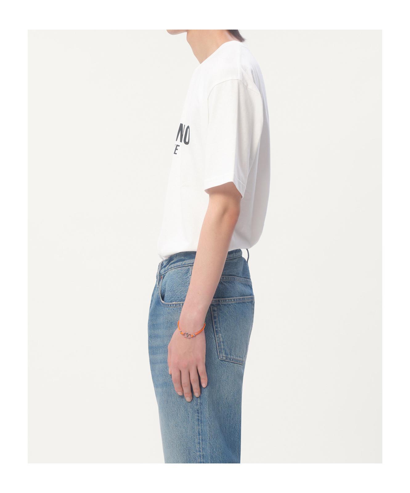 VALENTINO Cotton Crew Neck T-shirt With Graphic Print In White Product Image