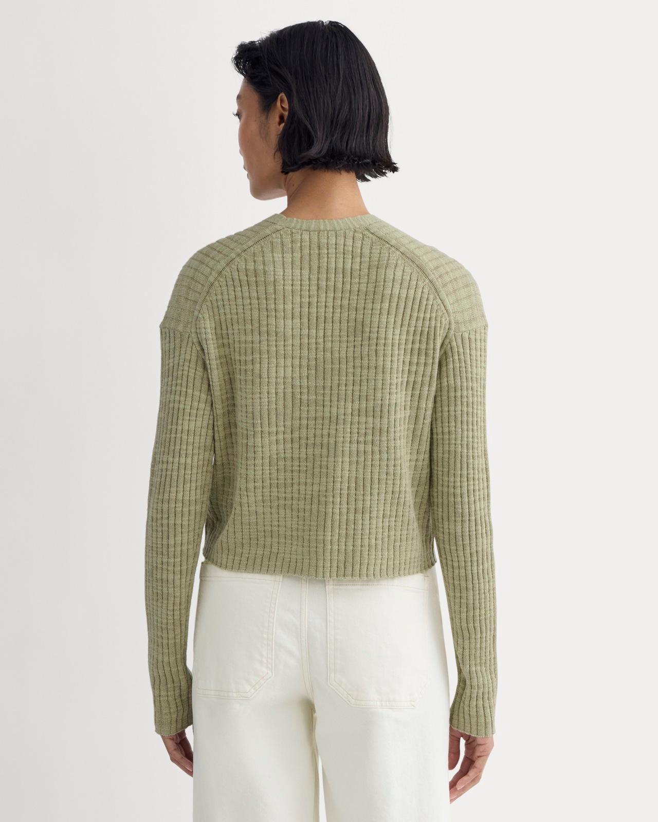 Womens Ribbed Cardigan in Cotton Linen by Everlane Product Image