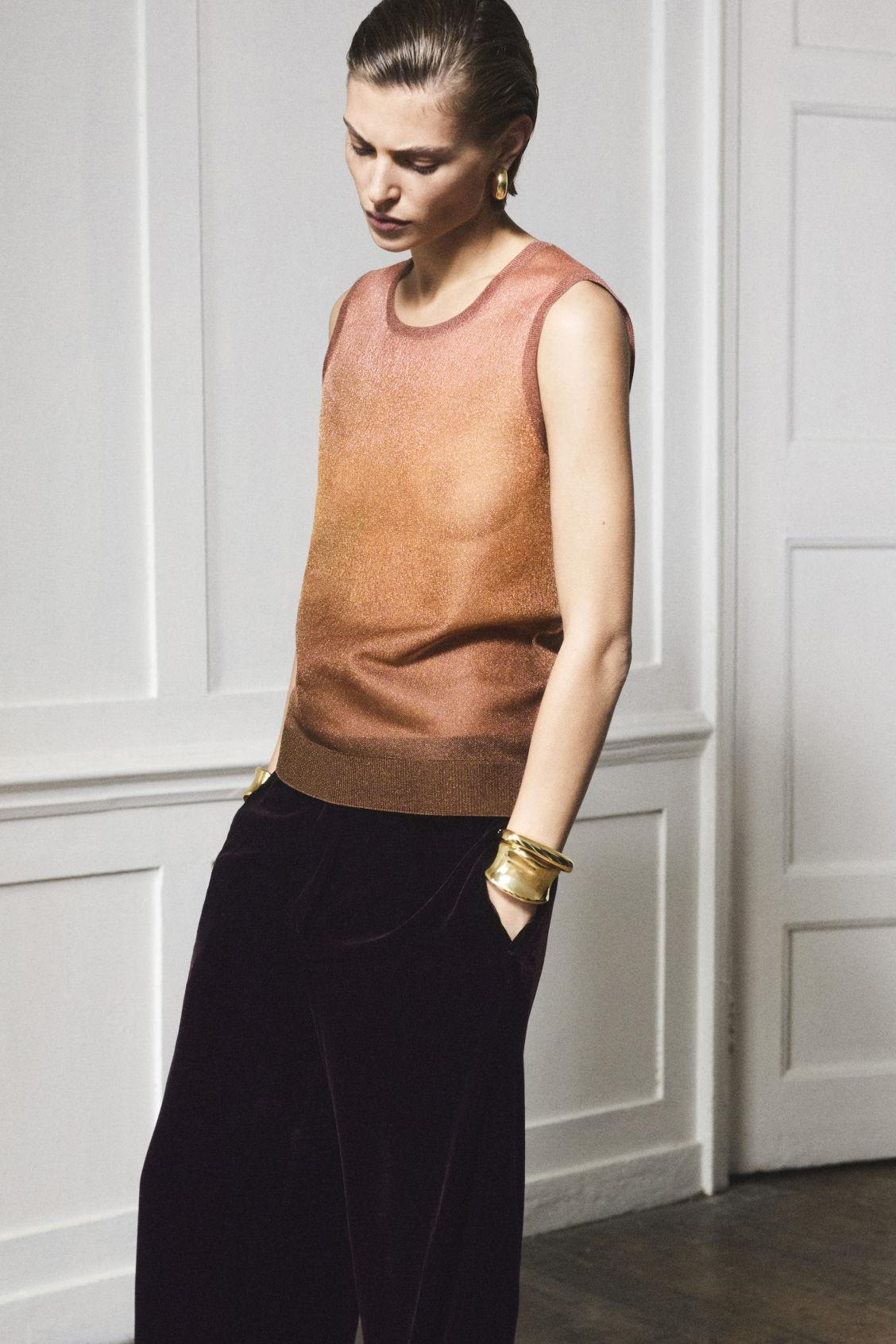 FINE-KNIT OMBRE TANK TOP Product Image
