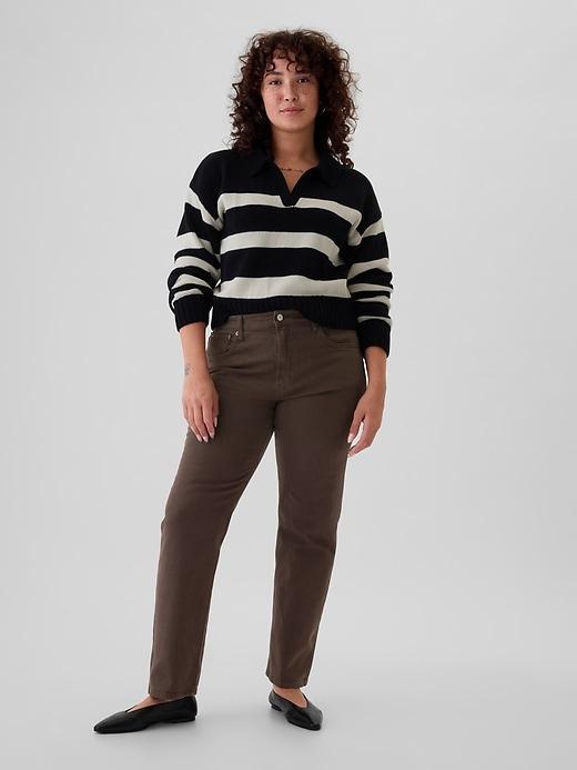 High Rise Studded &apos;90s Straight Jeans Product Image