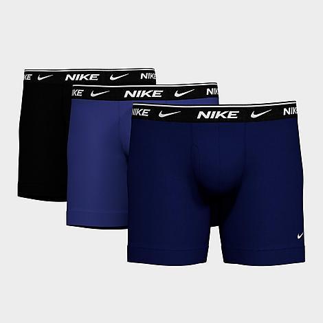 Men's Nike Dri-FIT Essential 3-pack Stretch Boxer Briefs, Size: XXL, Navy Blue Black Product Image