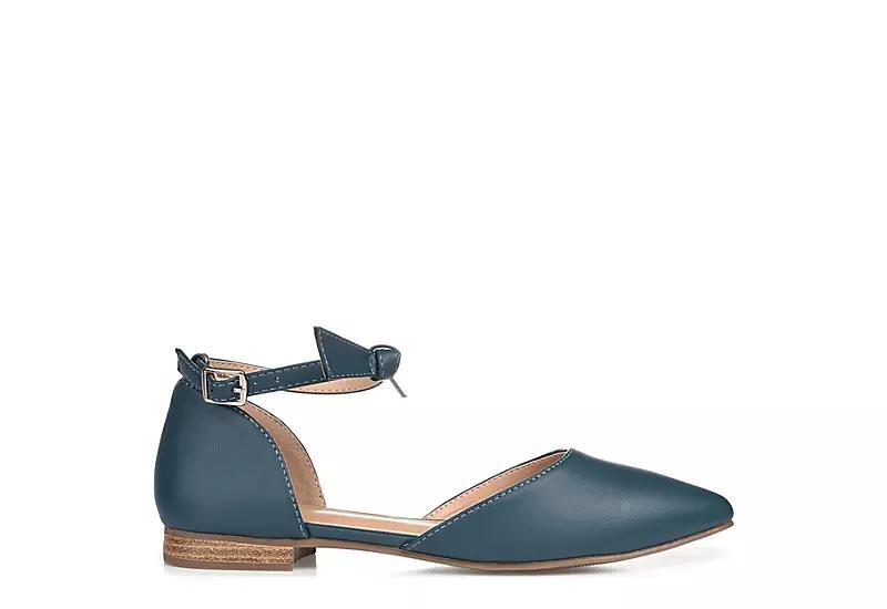 Journee Vielo Women's Flats, Size: 7.5 Wide, Blue Product Image