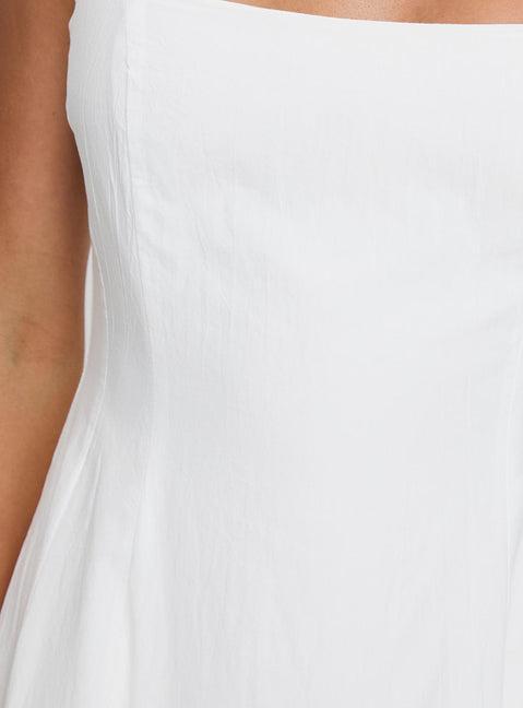 You Can Maxi Dress White Petite Product Image