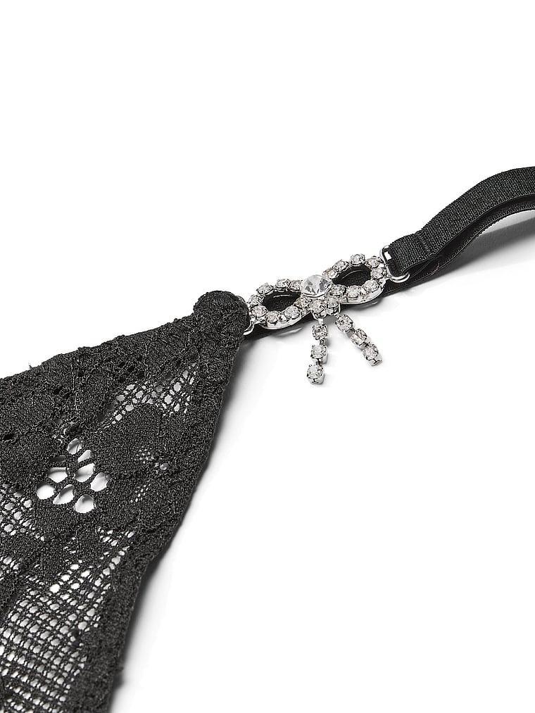 Twinkle Bow Lace Thong Panty Product Image