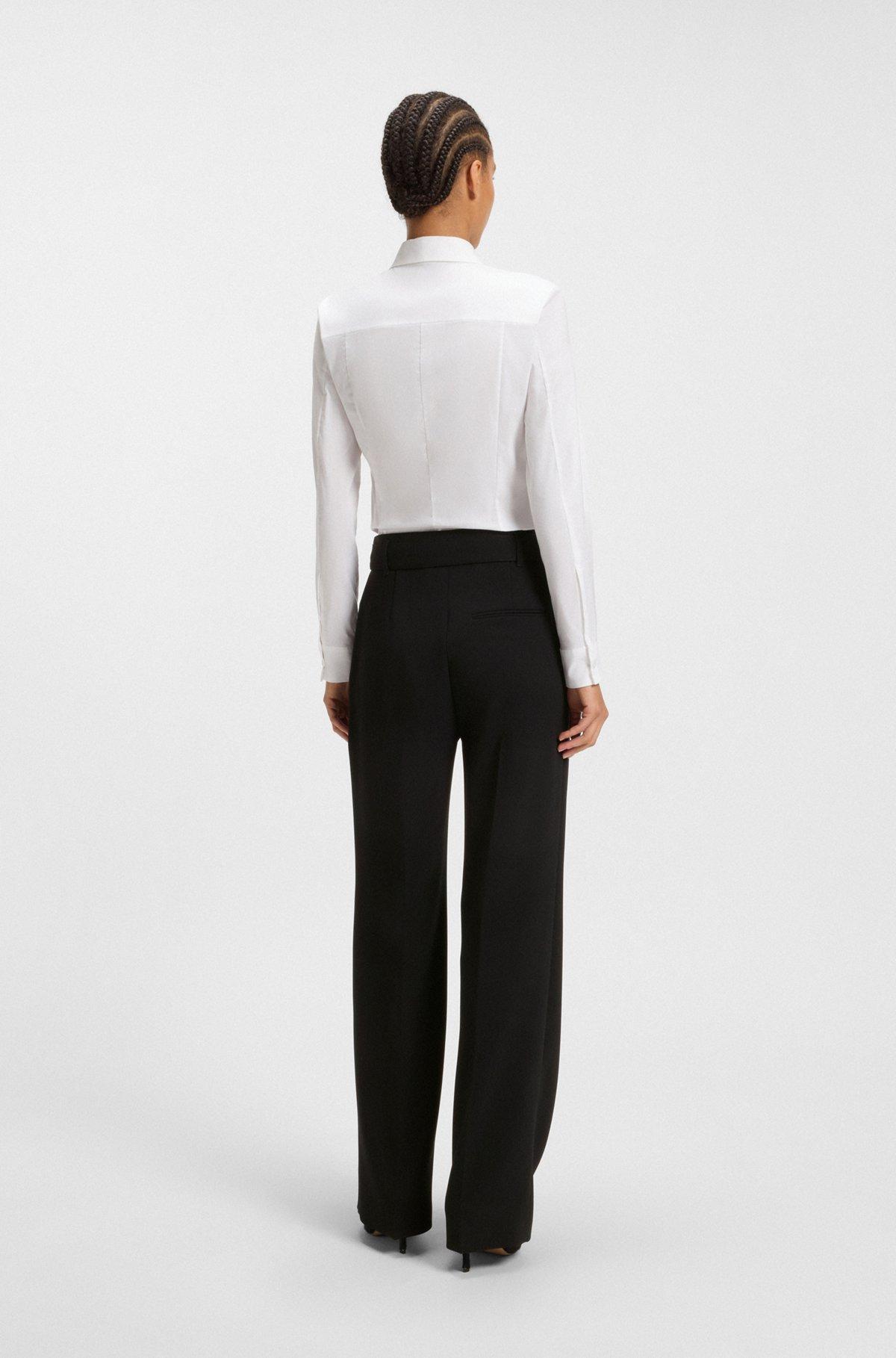 Regular-fit blazer in crease-resistant crepe Product Image