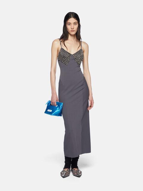 Grey midi dress Product Image