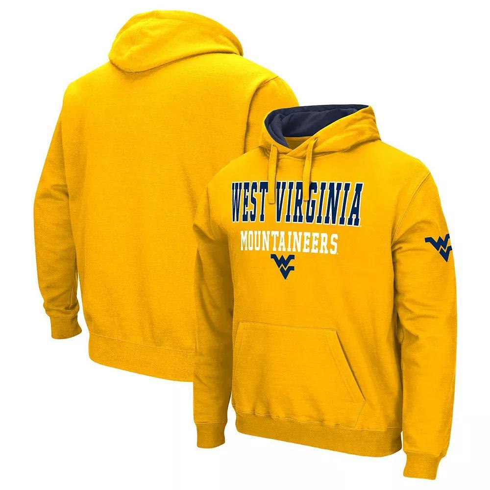 Men's Colosseum Gold West Virginia Mountaineers Sunrise Pullover Hoodie, Size: Medium Product Image