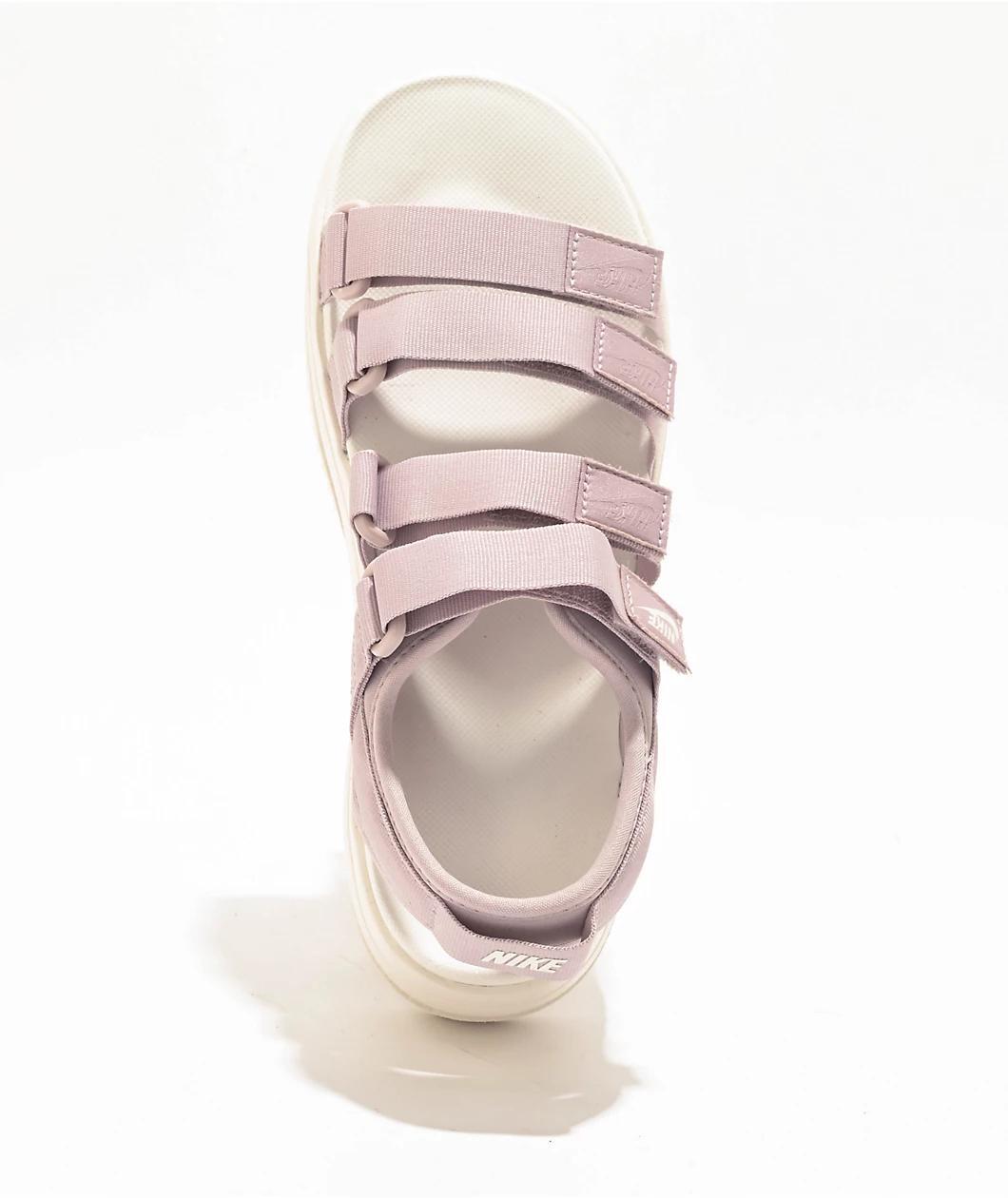 Nike Icon Classic Platinum Violet & Sail Platform Sandals Product Image