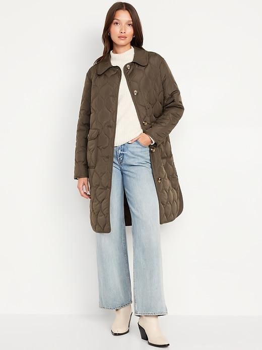 Quilted Long Jacket Product Image