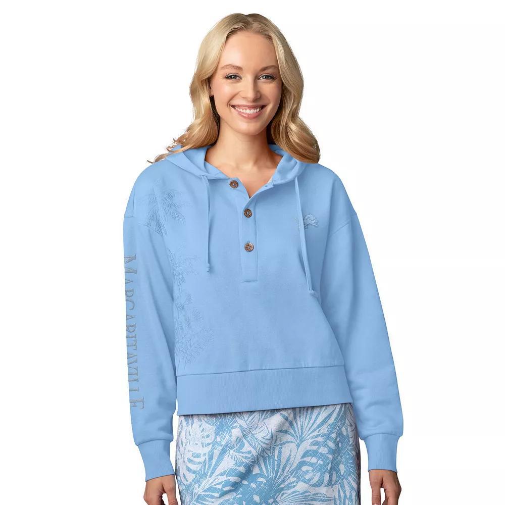 Women's Margaritaville Blue Chicago Bears Island Dream Solid Pullover Hoodie, Size: XL Product Image