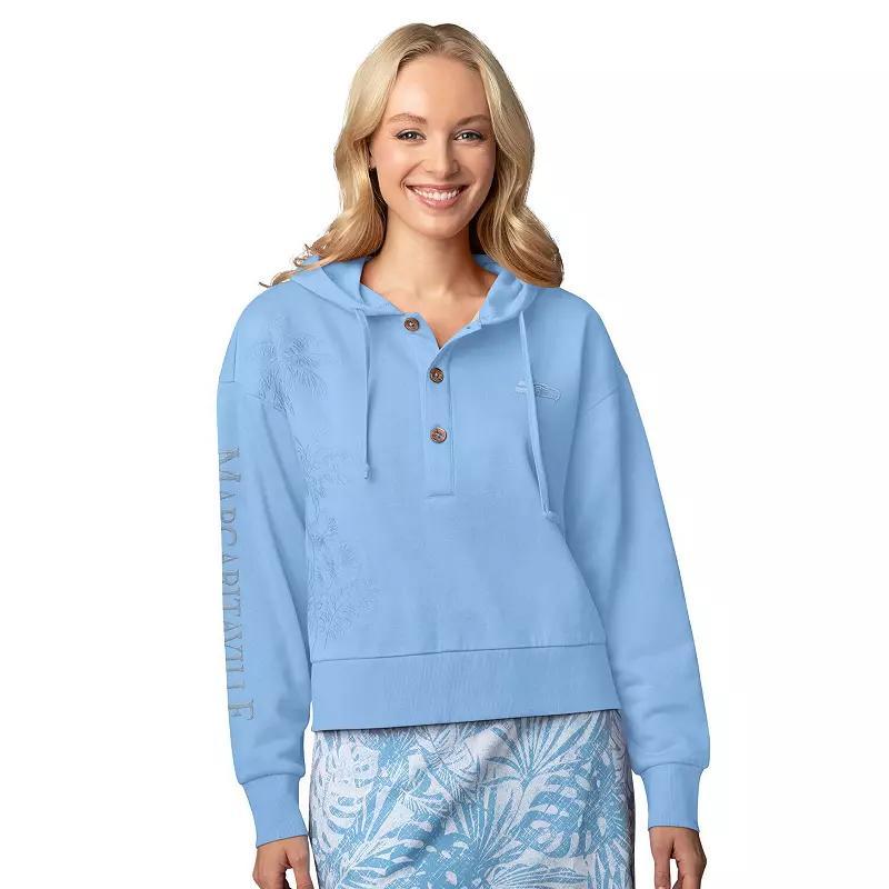 Women's Margaritaville Blue Buffalo Bills Island Dream Solid Pullover Hoodie, Size: 2XL Product Image