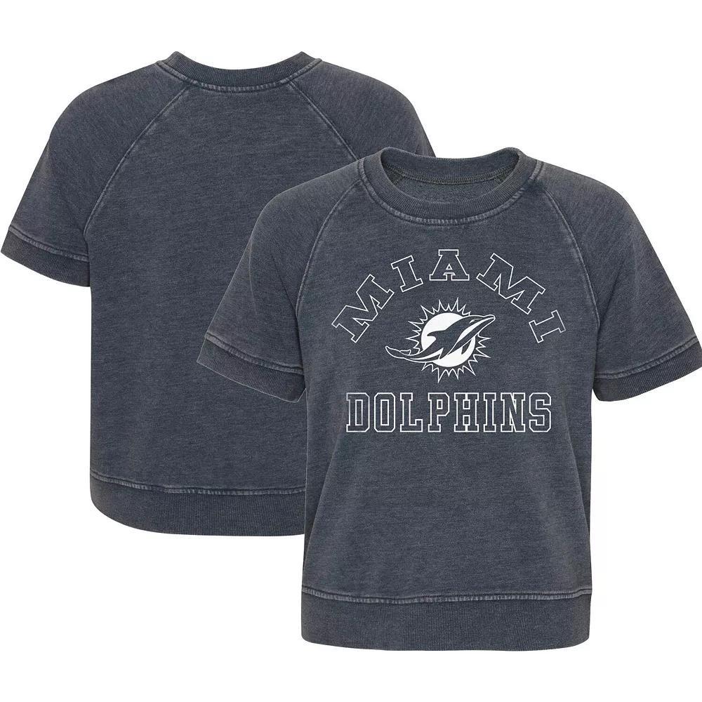 Girls Juniors Heather Charcoal Cincinnati Bengals Cheer Squad Raglan T-Shirt, Women's, Size: JR Large Product Image
