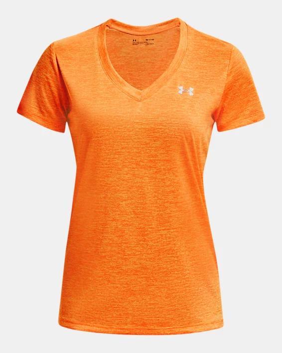 UA Tech Twist Womens V-Neck Short Sleeve Product Image
