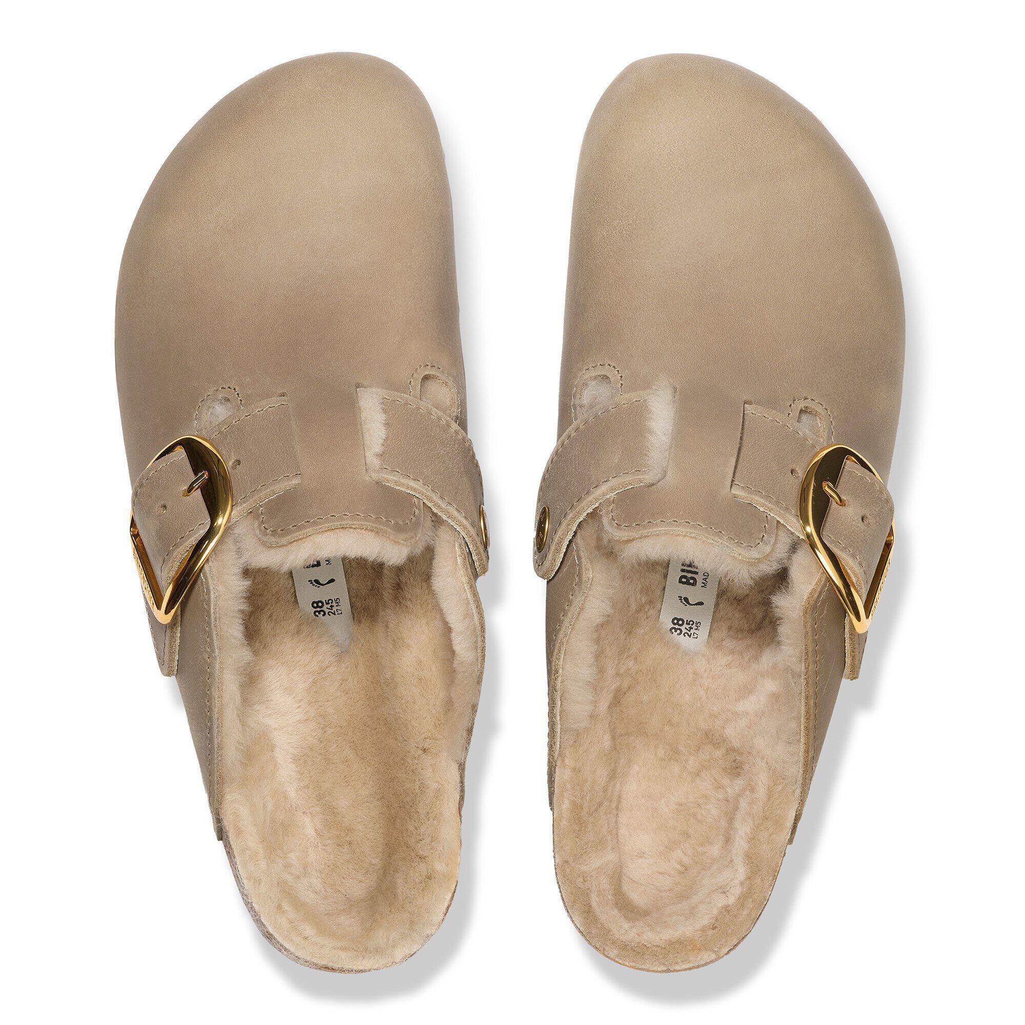 Boston Big Buckle Shearling Natural Leather Oiled Product Image