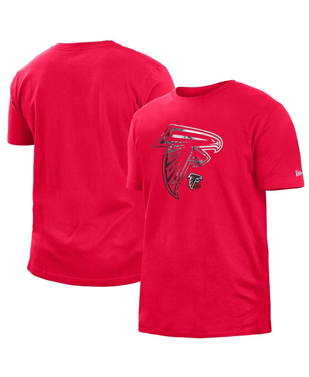 Men's New Era Red Atlanta Falcons 2022 Sideline Ink Dye T-Shirt, Size: Large Product Image