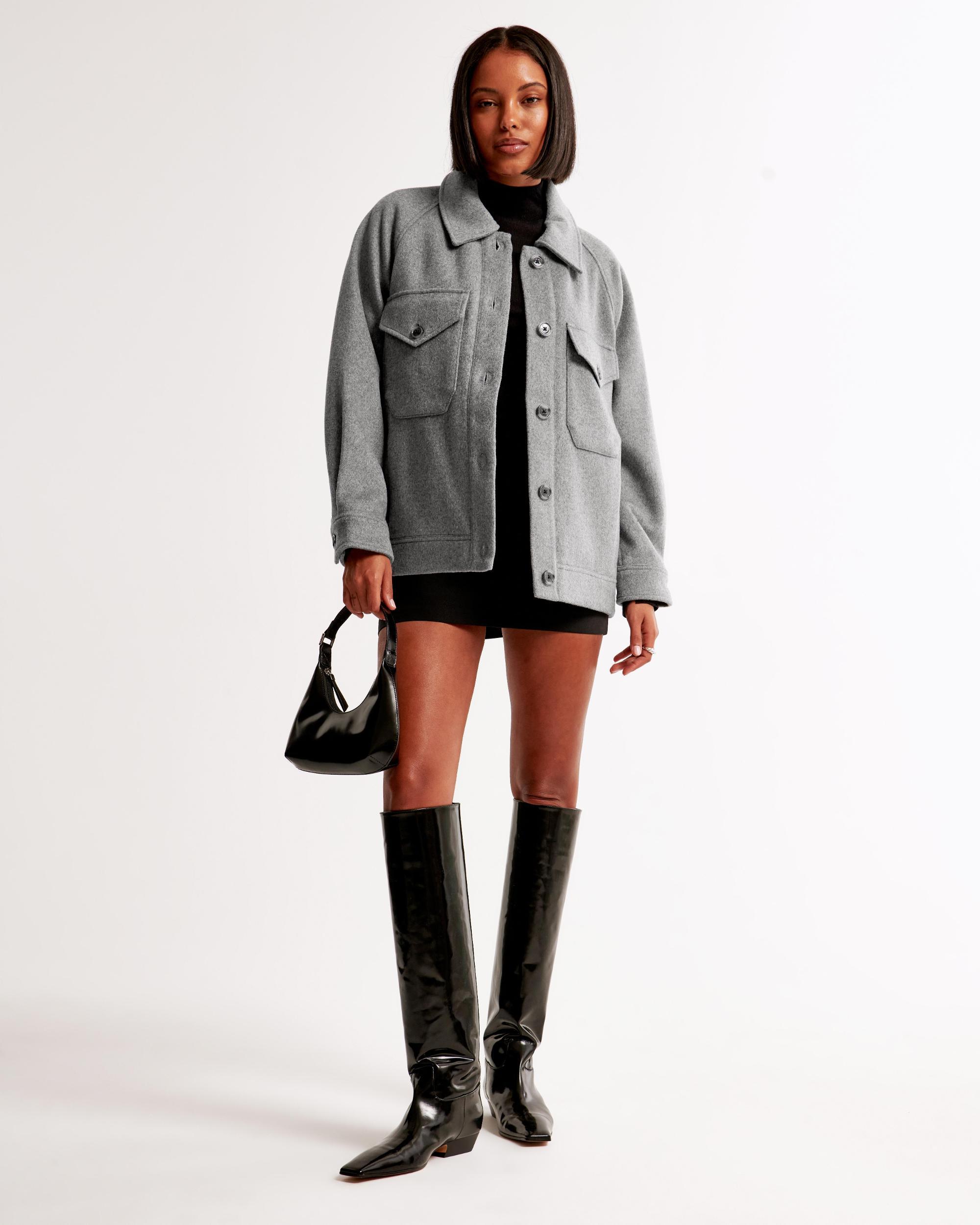 Wool-Blend Utility Shirt Jacket Product Image