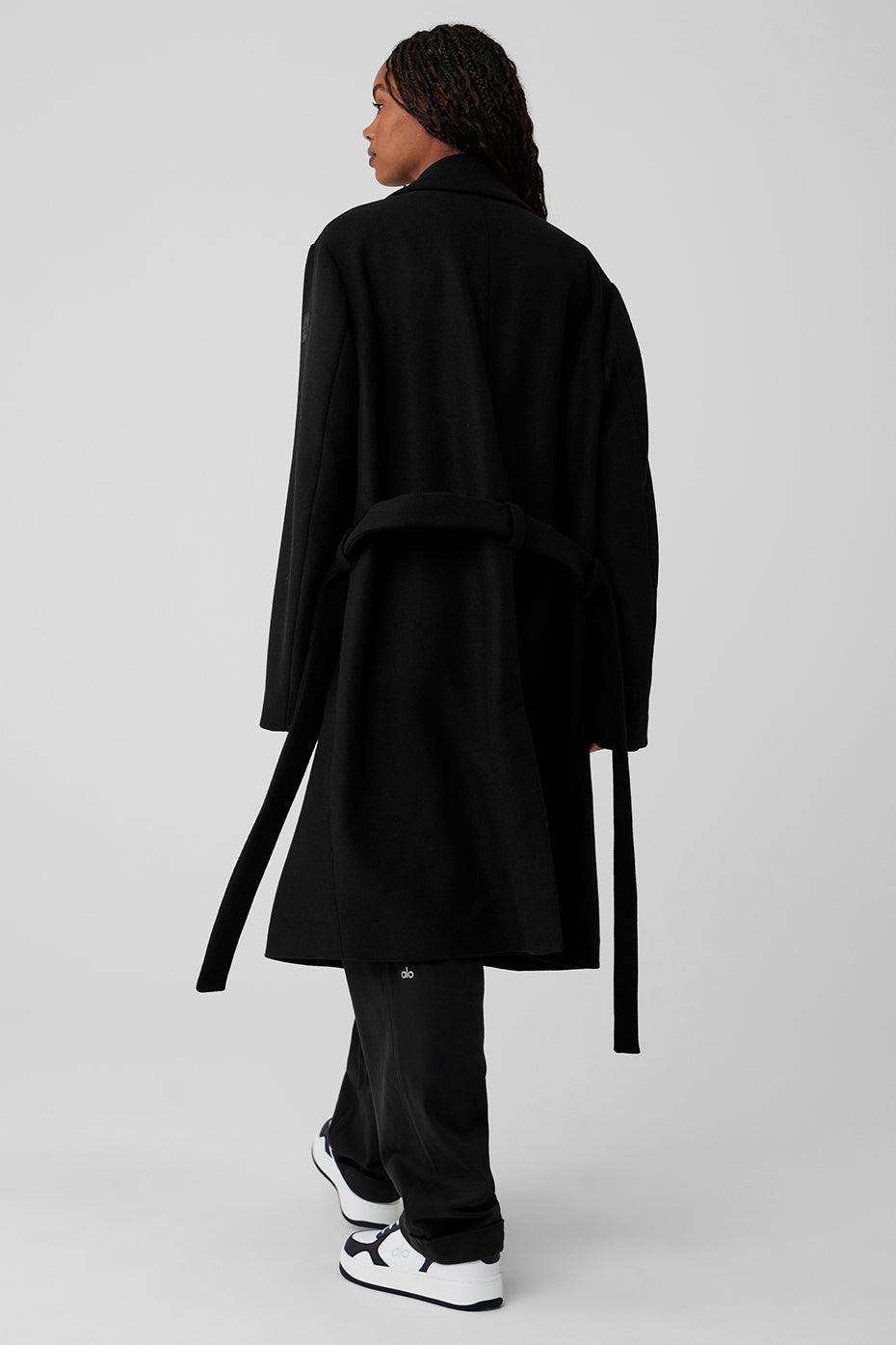 Wool Gameday Overcoat - Black Product Image