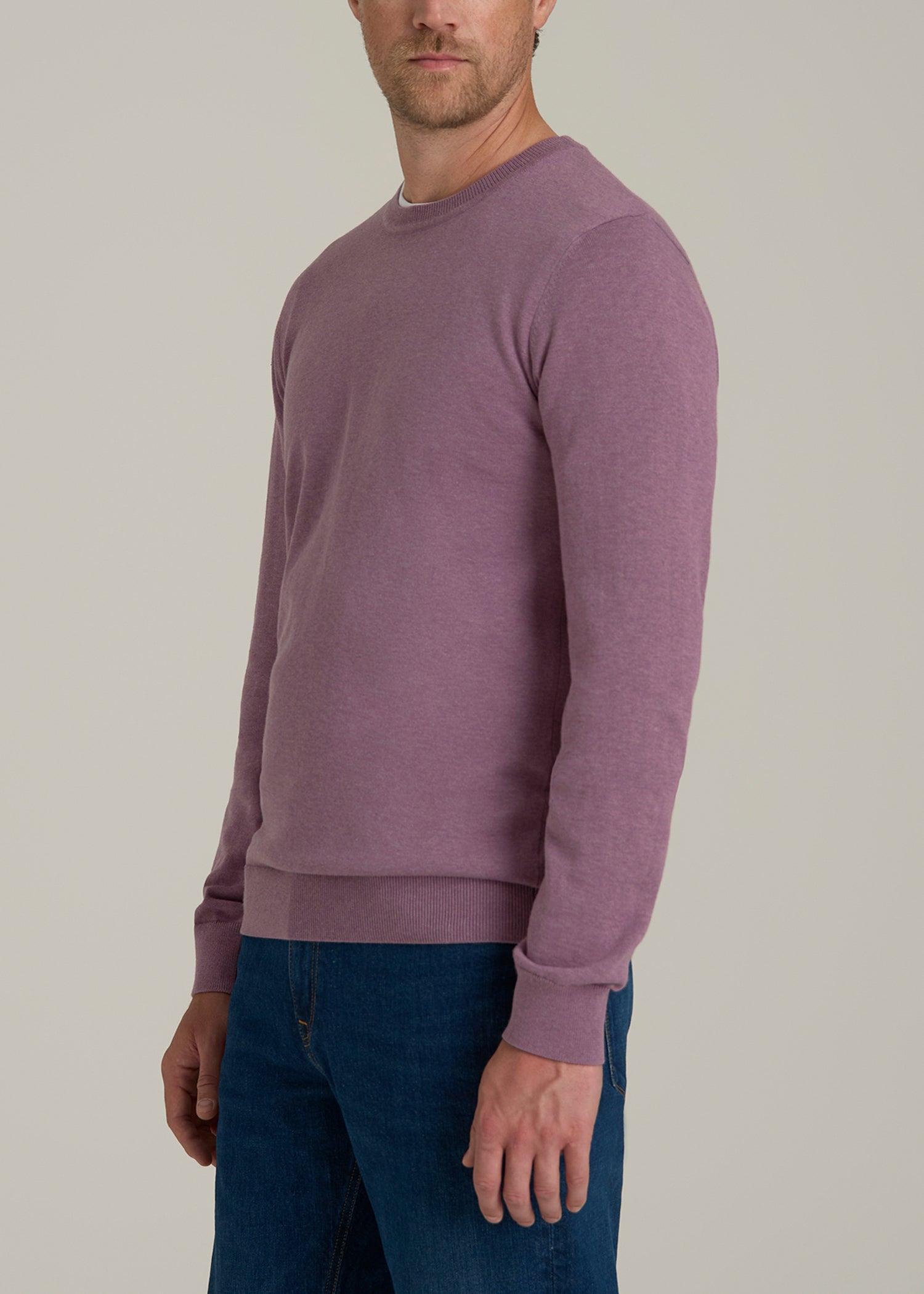 Everyday Crewneck Tall Men's Sweater in Grapeade Product Image
