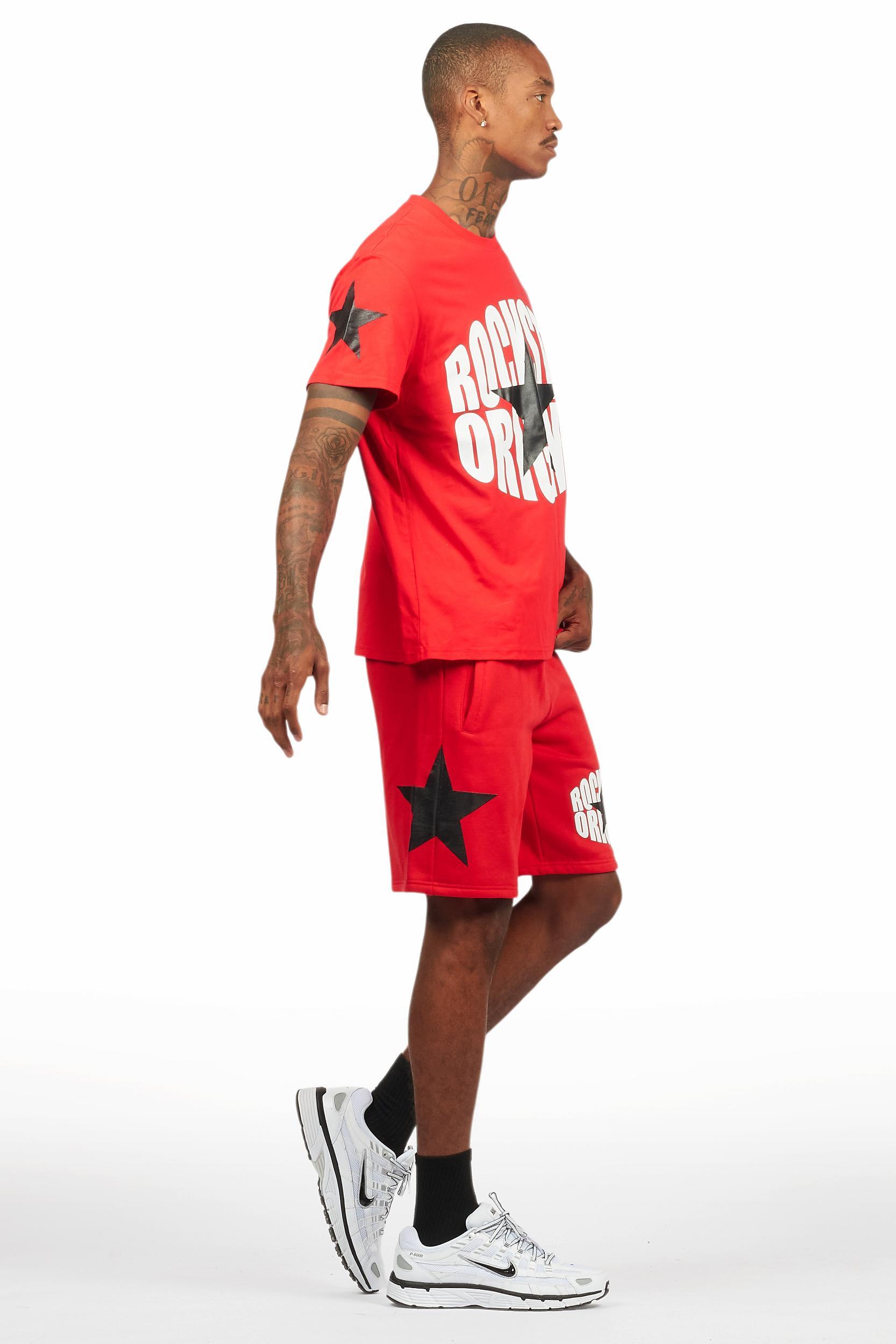 States Red/White Short Set Male Product Image