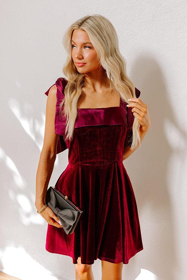 Twilight Gatherings Velvet Mini Dress Product Image
