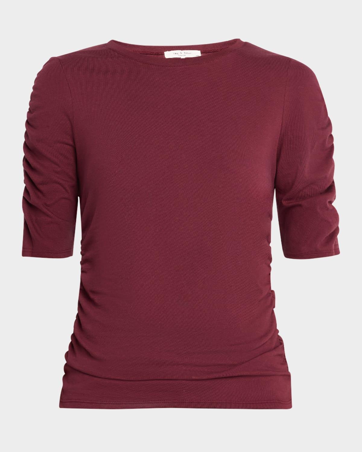 Juliet Shirred Short-Sleeve Tee Product Image
