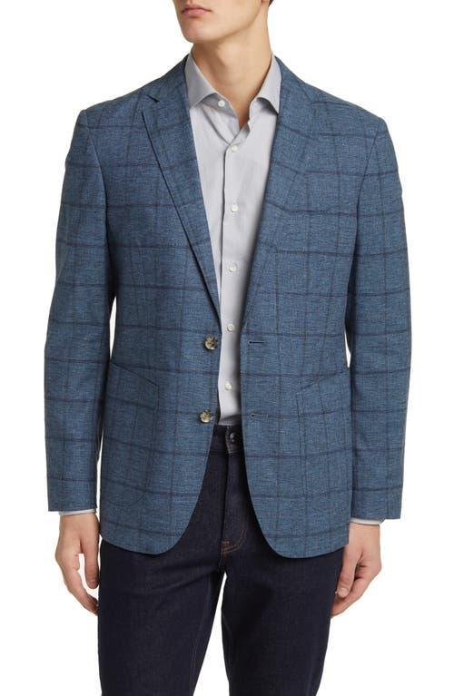 Mens Lake Roxburgh Check Cotton-Blend Two-Button Suit Jacket Product Image