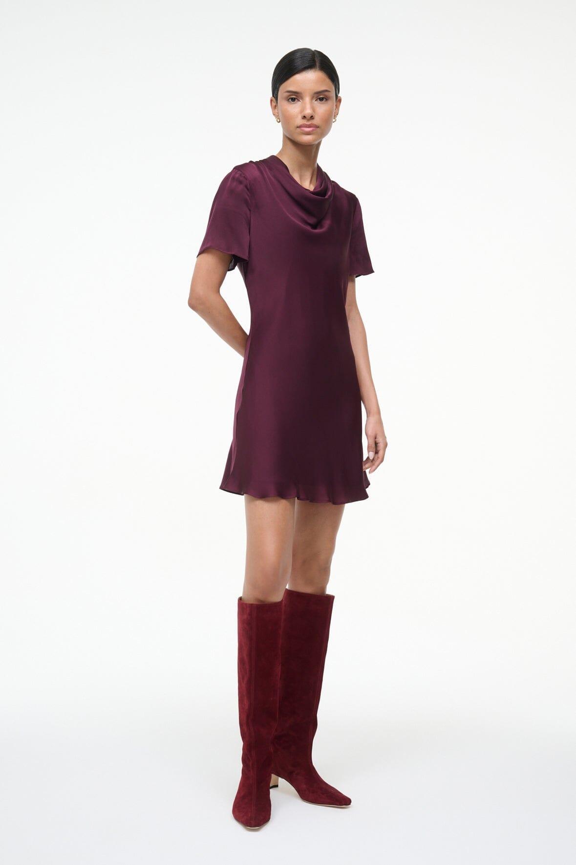 IRIS SILK DRESS | SYRAH Product Image