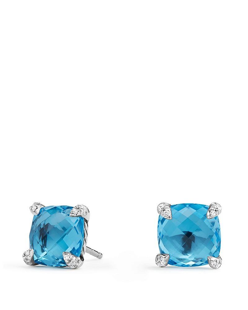 David Yurman Chatelaine Stud Earrings with Amethyst and Diamonds Product Image