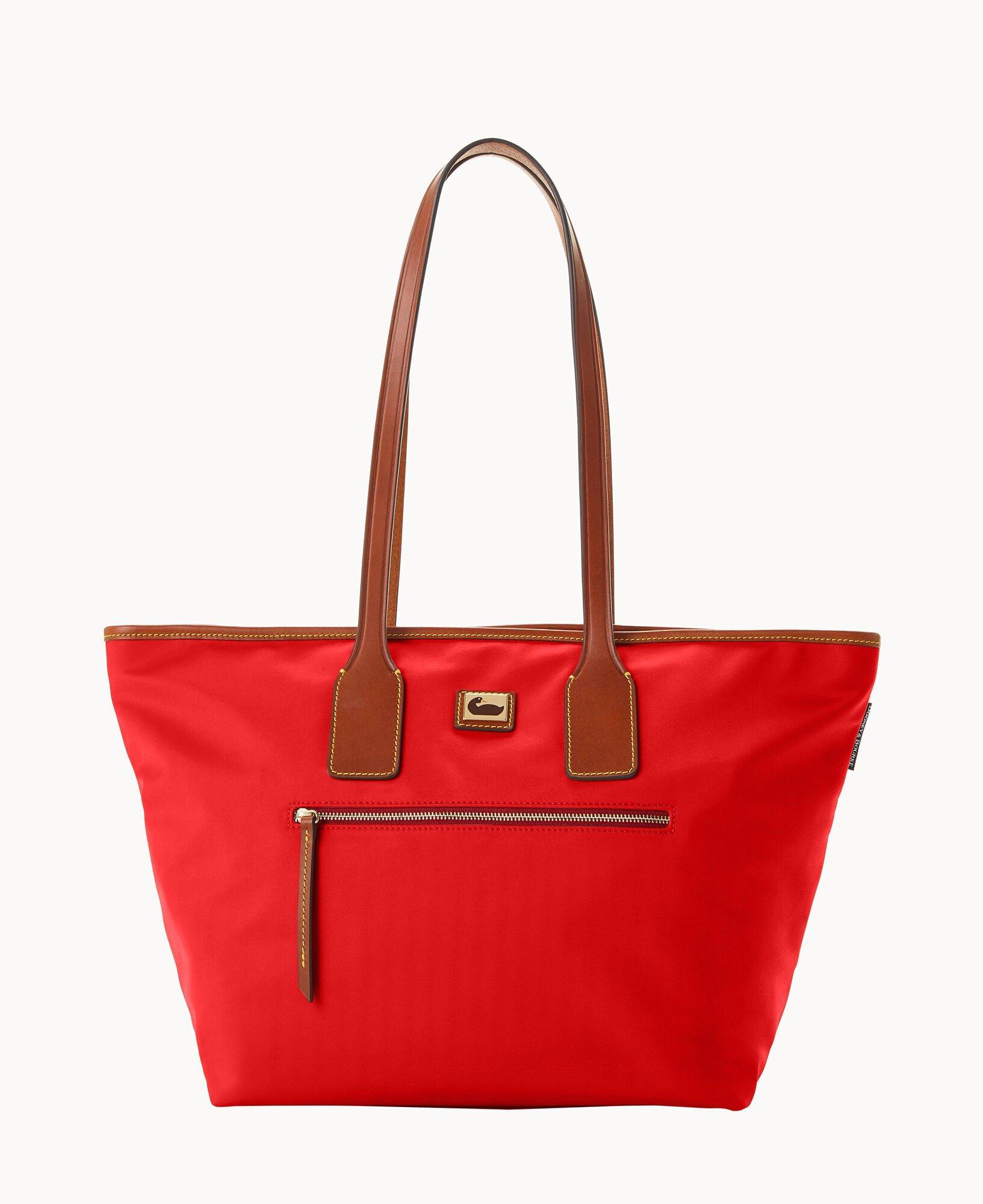 Dooney & Bourke Womens Wayfarer Fabric Tote Shopping Bag in Bubble Gum Product Image