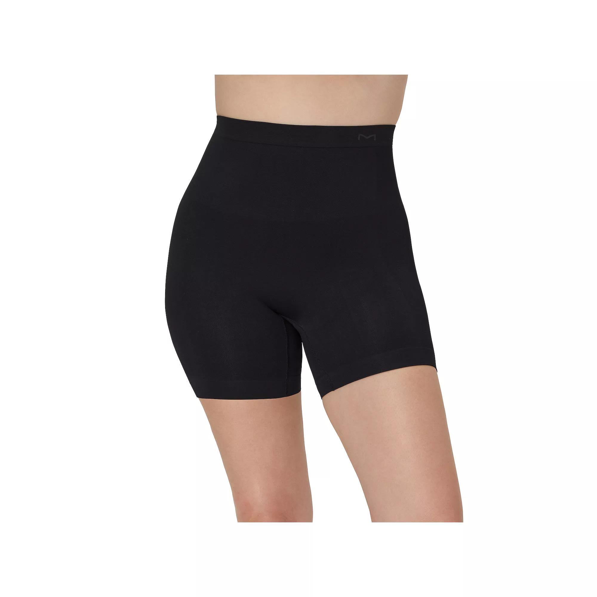Women's Maidenform® Seamless Mid-Waist Thigh Slimmer DMS831, Size: XXL, Black Product Image
