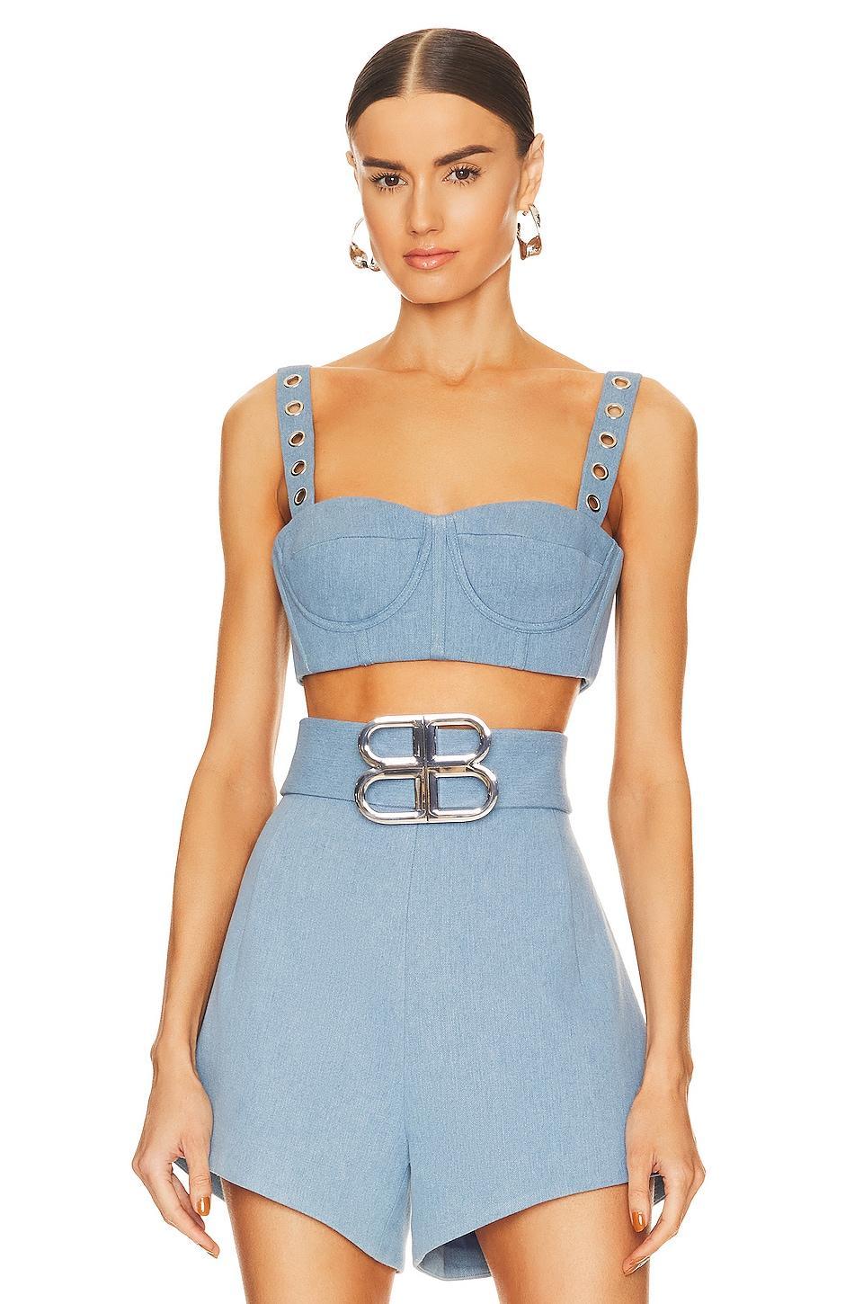 Capri Denim Bralette Bronx and Banco Product Image
