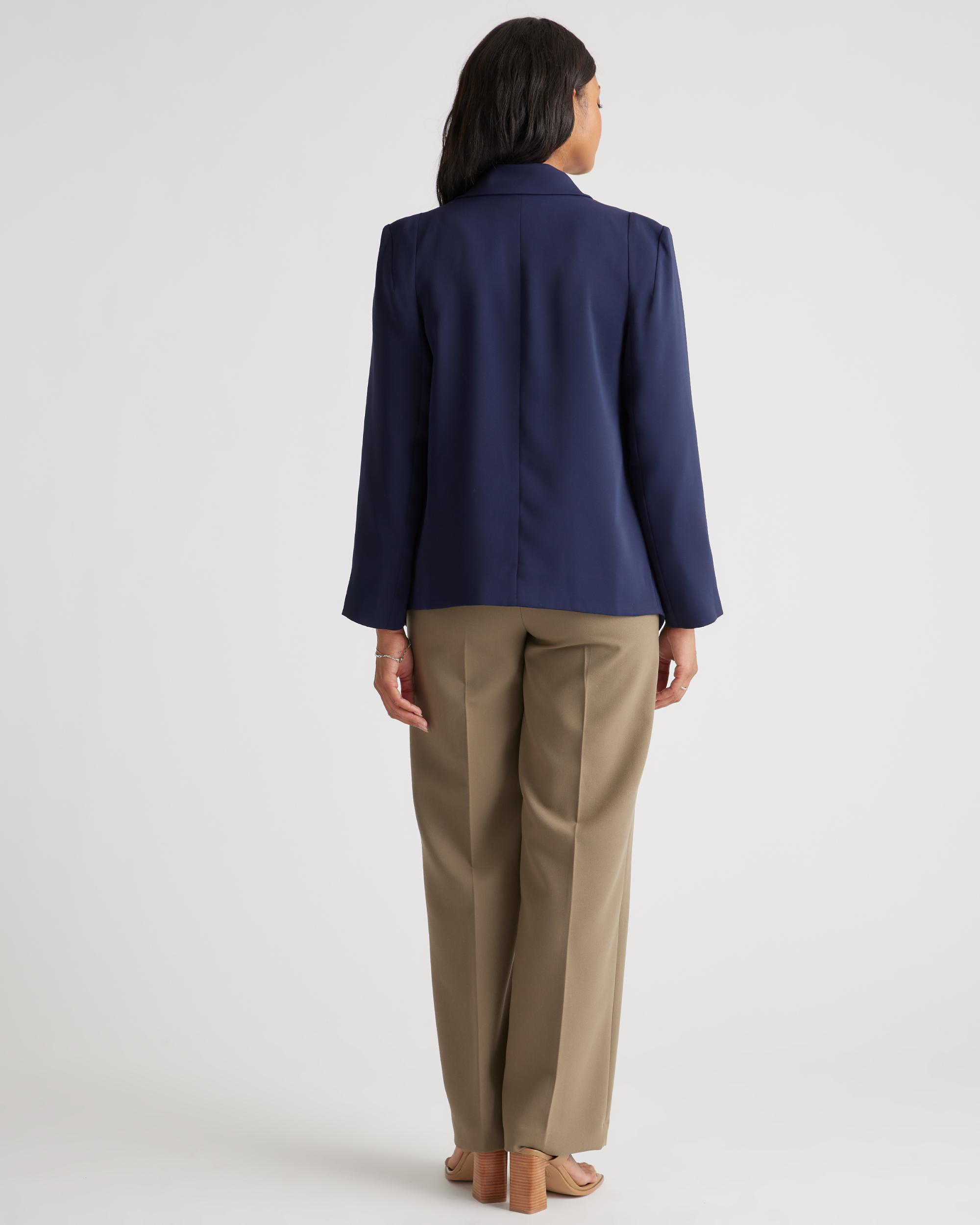 Quince | Women's Stretch Crepe Open Blazer Recycled Polyester Product Image