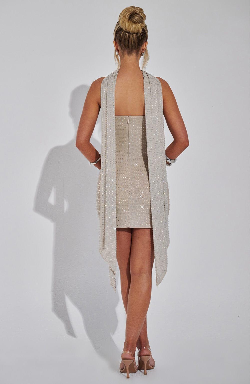 Ginni Scarf - Silver/Nude Product Image