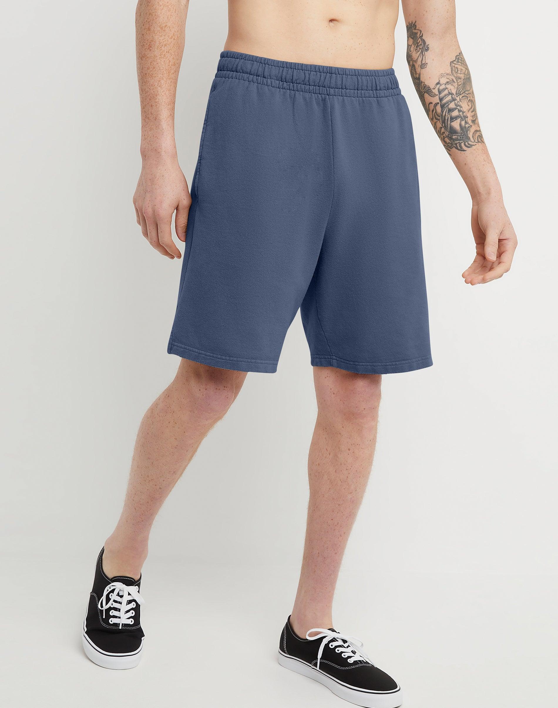 Hanes Mens Garment Dyed Sweat Shorts, 8 New Railroad Grey S Product Image