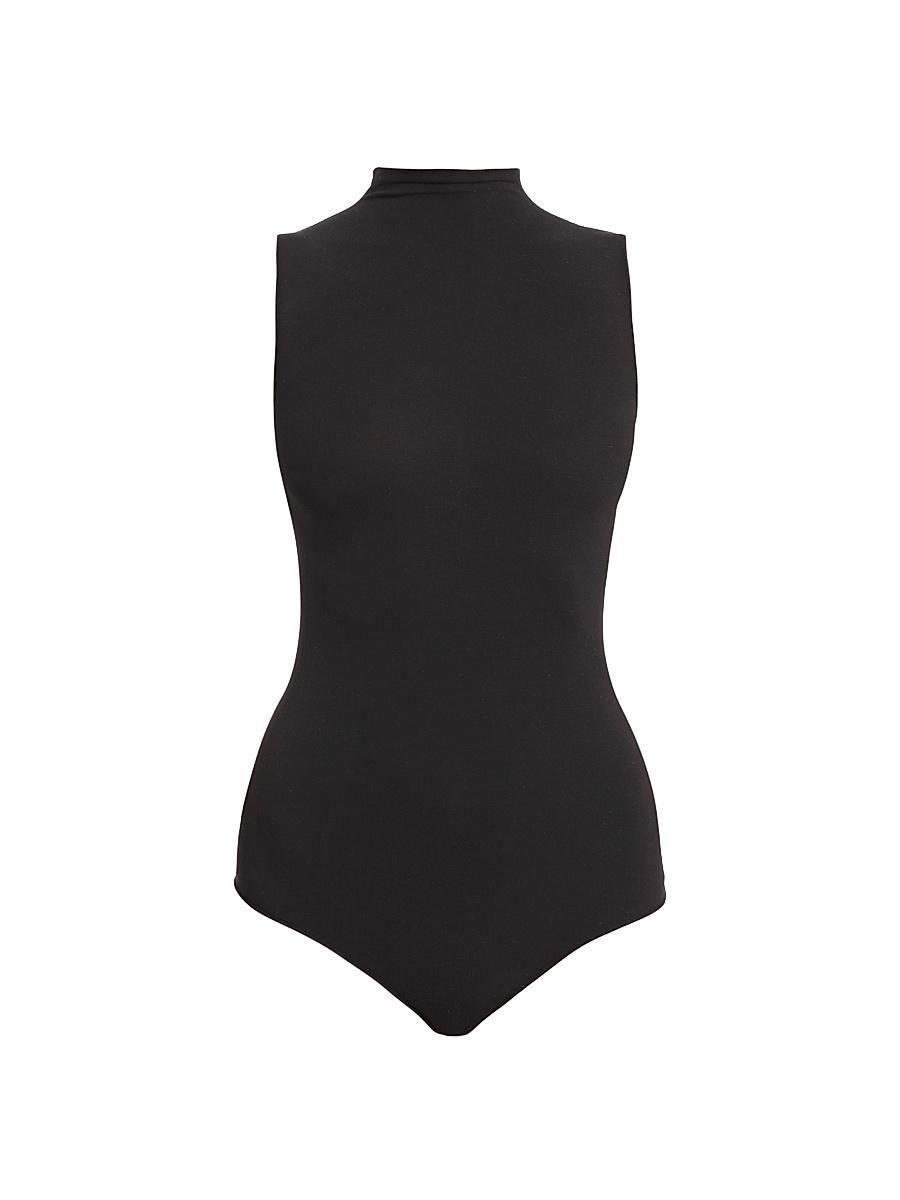 Commando Ballet Mockneck Sleeveless Thong Bodysuit Product Image