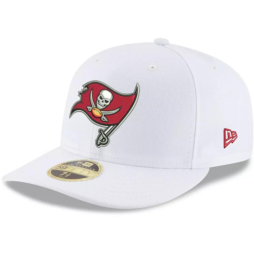 Men's New Era White Tampa Bay Buccaneers Omaha Low Profile 59FIFTY Fitted Hat, Size: 8 Product Image