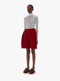 CABLE KNIT SHORTS in red | JW Anderson US  Product Image