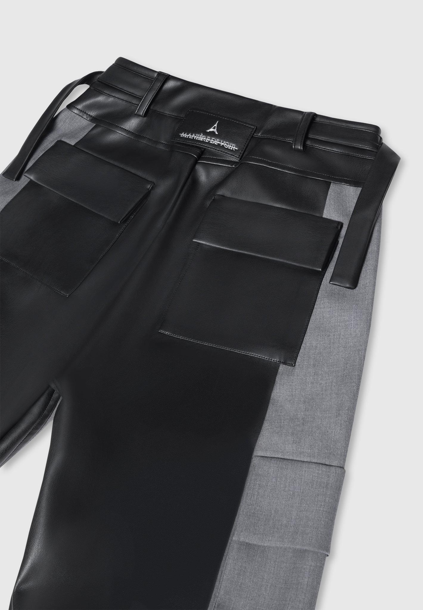 Tailored Cargo Trousers - Grey/Black Female Product Image