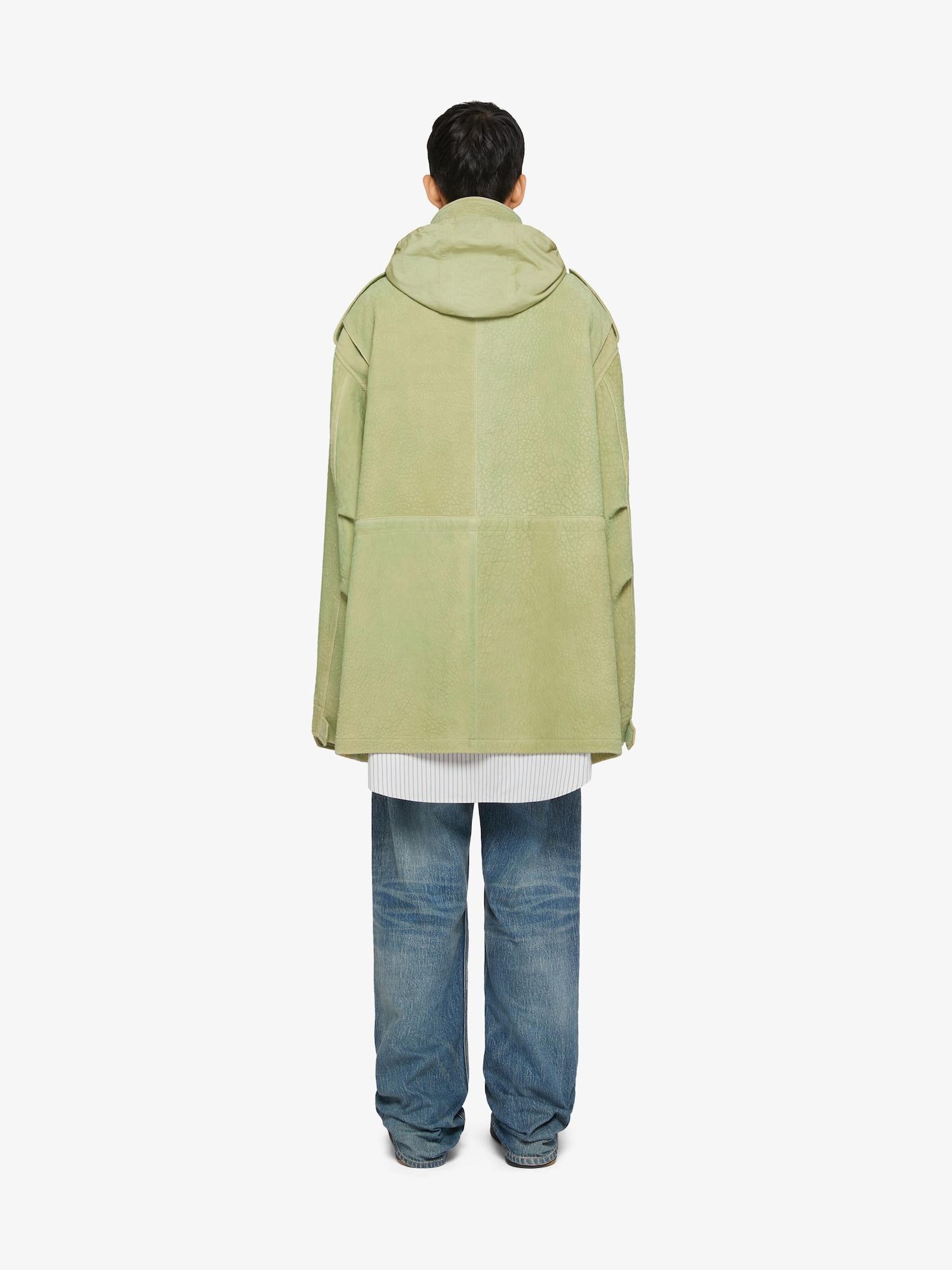 Parka in leather Product Image