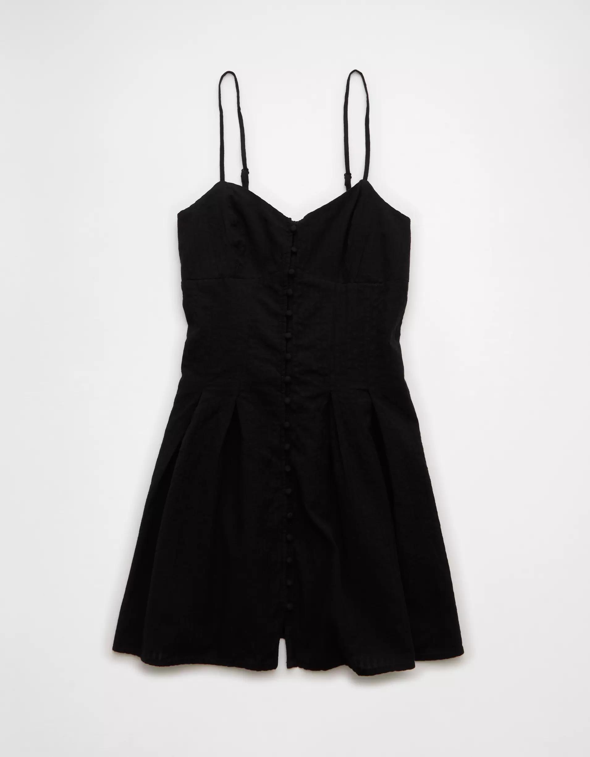 AE Sweetheart Button-Up Mini Dress Product Image